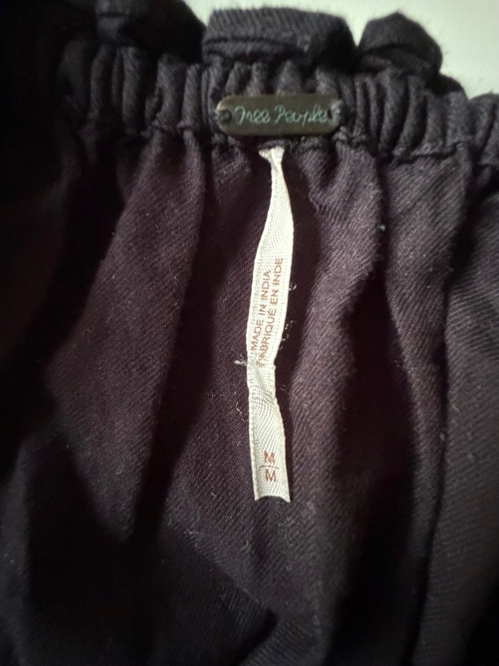 Free People Womens Dress Size M Black Floral Embroidered 3/4 Sleeve Side Pockets - Picture 8 of 10